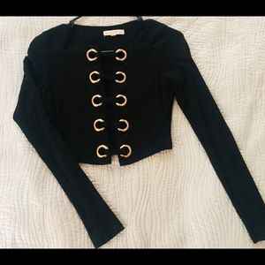 *SOLD*Long sleeve crop top